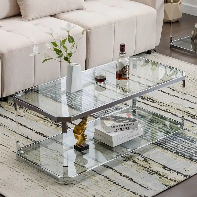Glass Coffee Tables 44in
