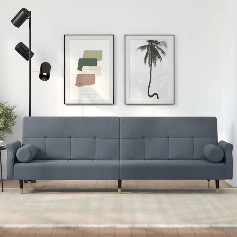Divano Letto Convertibile con Cuscini - 85 x 35 x 27.6