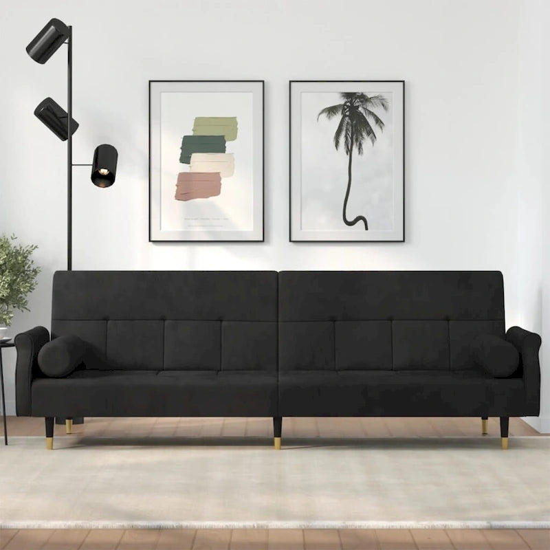 Divano Letto Convertibile con Cuscini - 85 x 35 x 27.6