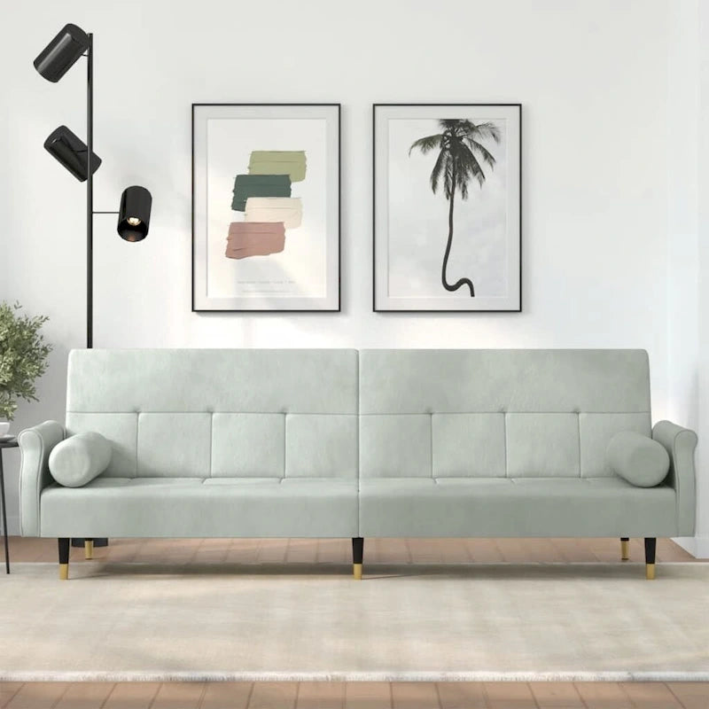 Divano Letto Convertibile con Cuscini - 85 x 35 x 27.6