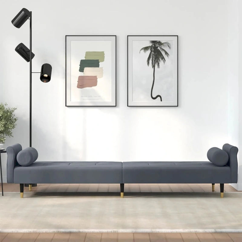 Divano Letto Convertibile con Cuscini - 85 x 35 x 27.6
