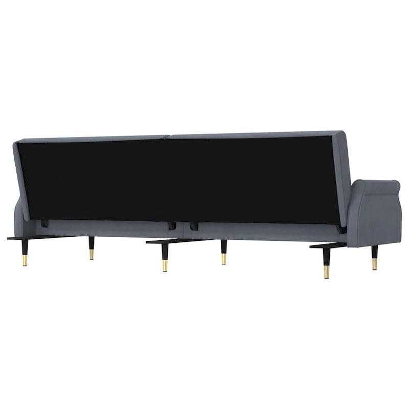 Divano Letto Convertibile con Cuscini - 85 x 35 x 27.6