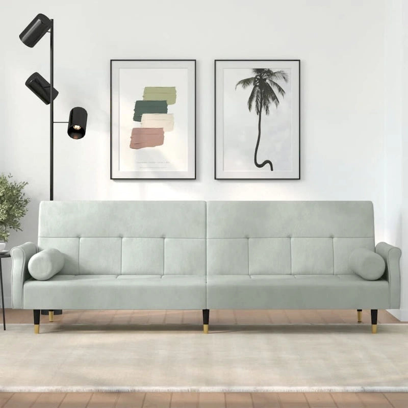 Divano Letto Convertibile con Cuscini - 85 x 35 x 27.6