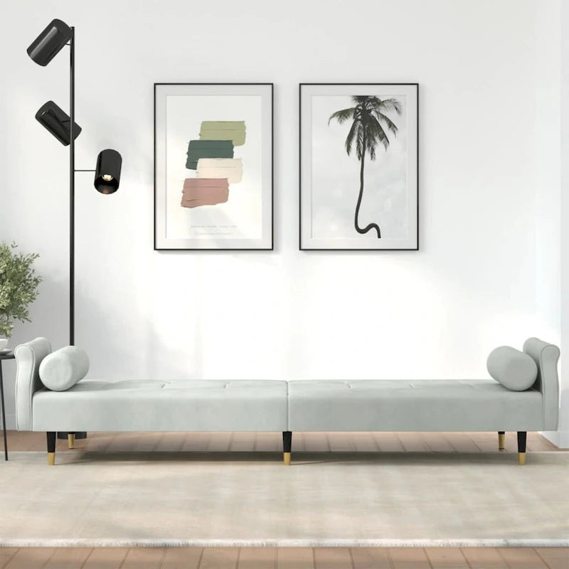 Divano Letto Convertibile con Cuscini - 85 x 35 x 27.6