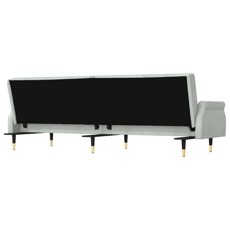 Divano Letto Convertibile con Cuscini - 85 x 35 x 27.6