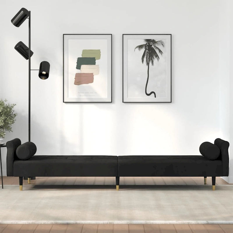 Divano Letto Convertibile con Cuscini - 85 x 35 x 27.6