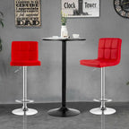 Set tavolo da pub 3 pezzi con tavolo rotondo da 60 cm e 2 sgabelli da bar regolabili