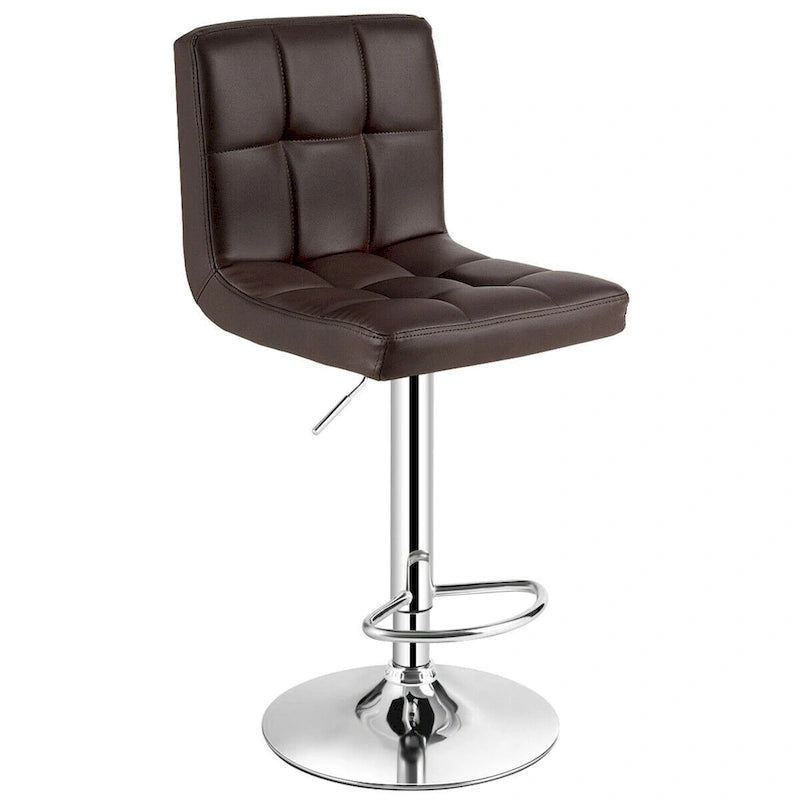 Set tavolo da pub 3 pezzi con tavolo rotondo da 60 cm e 2 sgabelli da bar regolabili