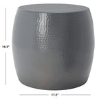 Tavolino Helaine Silver Round - 15 L x 15 P x 16 H - 15Lx15Px16H