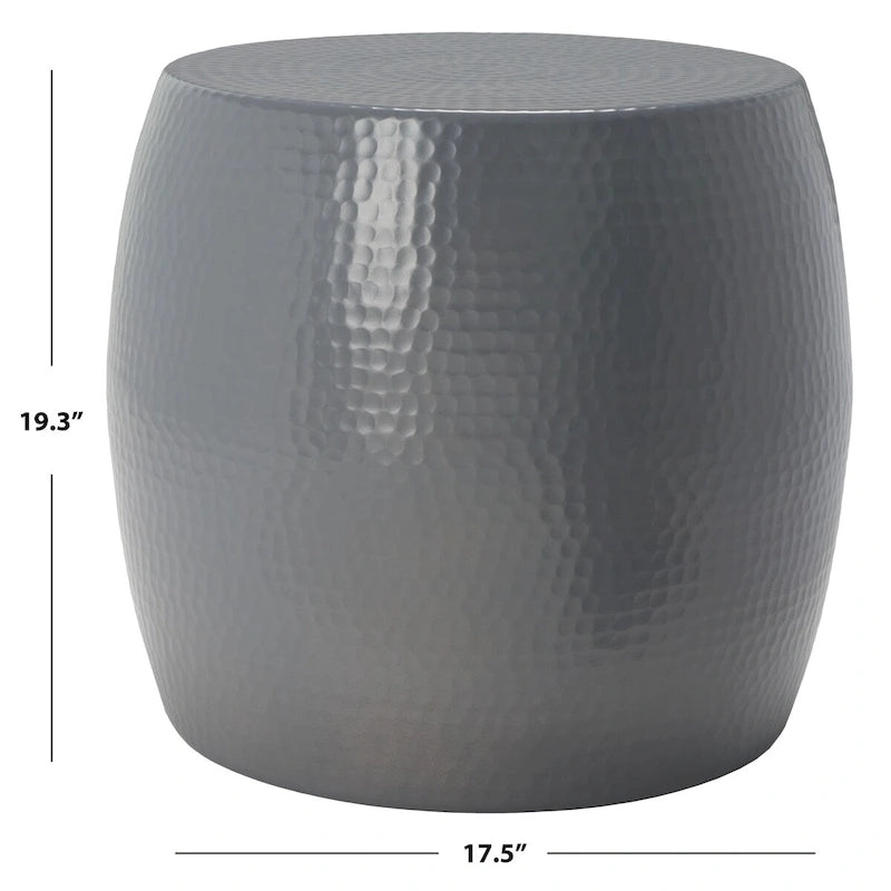 Tavolino Helaine Silver Round - 15 L x 15 P x 16 H - 15Lx15Px16H