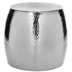 Tavolino Helaine Silver Round - 15 L x 15 P x 16 H - 15Lx15Px16H