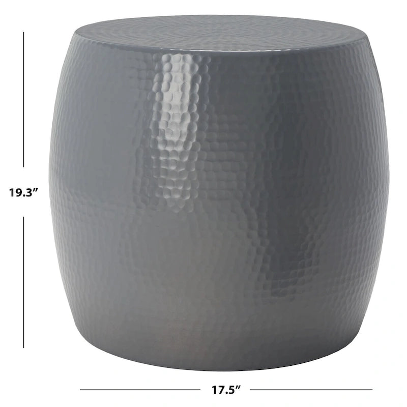 Tavolino Helaine Silver Round - 15 L x 15 P x 16 H - 15Lx15Px16H