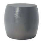 Tavolino Helaine Silver Round - 15 L x 15 P x 16 H - 15Lx15Px16H
