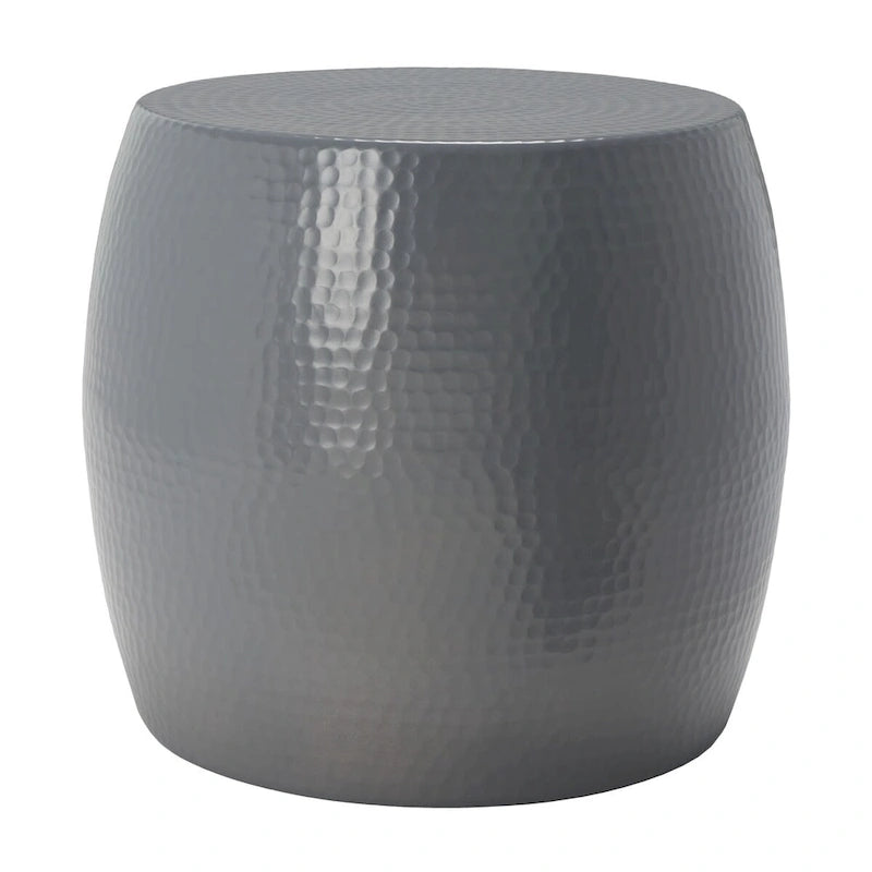 Tavolino Helaine Silver Round - 15 L x 15 P x 16 H - 15Lx15Px16H