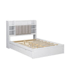 Letto Matrimoniale Multifunzionale con 4 Cassetti Contenitori Portatili Sotto al Letto