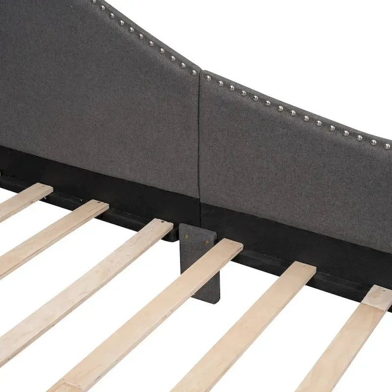 Divano Letto Imbottito Una Piazza con Testiera e Braccioli