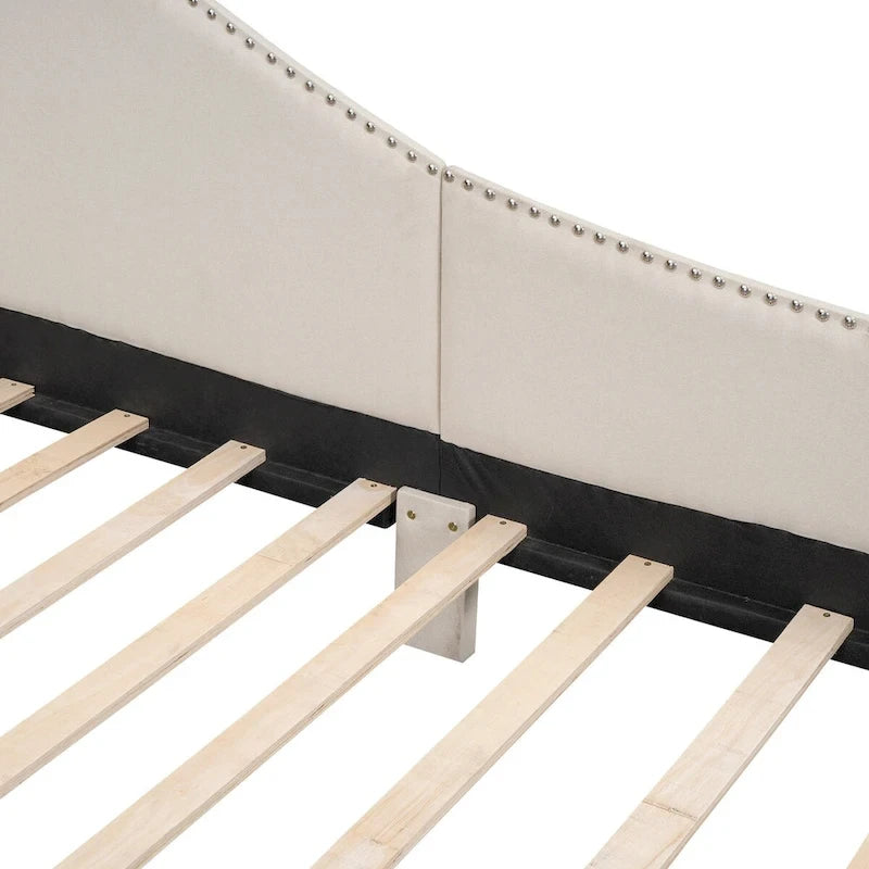 Divano Letto Imbottito Una Piazza con Testiera e Braccioli