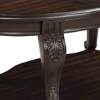 Tavolino rotondo da 22 pollici con ripiano