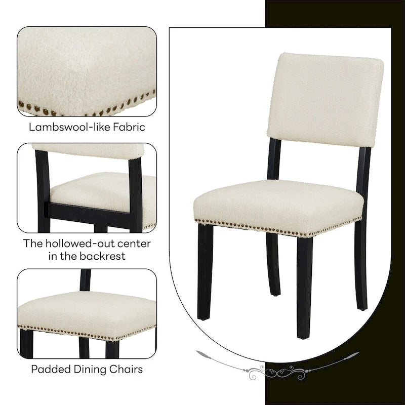 Set tavolo da pranzo rotondo moderno da 5 pezzi