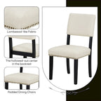 Set tavolo da pranzo rotondo moderno da 5 pezzi