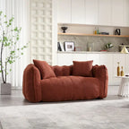 Morbida Poltrona a Sacco con Anima in Schiuma ad Alta Resilienza - Divano Reclinabile Quadrato per Videogiochi, Guardare la TV