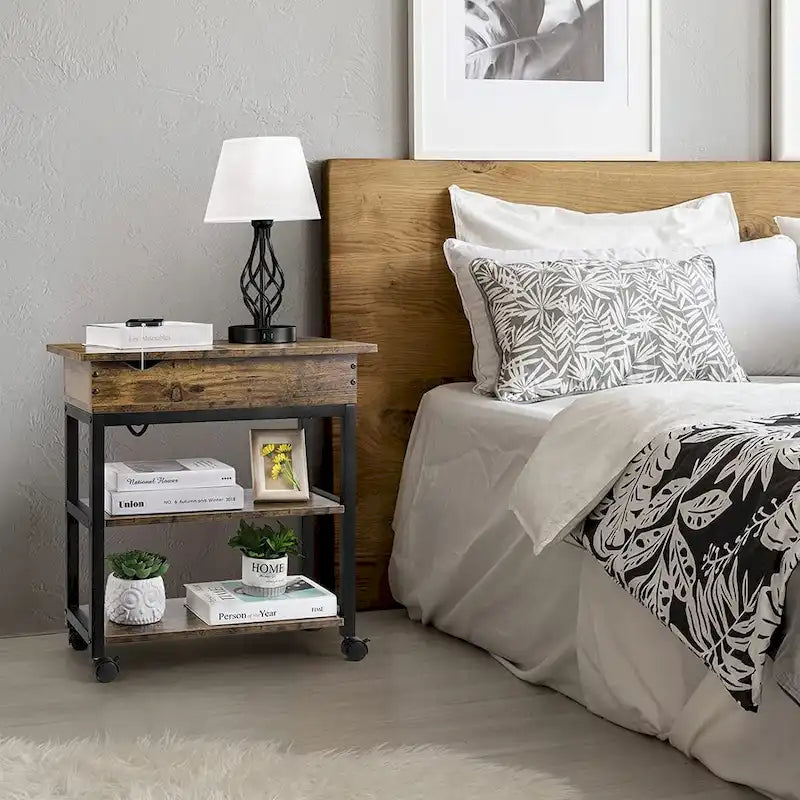 Tavolino con porte USB e prese di corrente