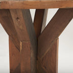 Tavolino finale Heidi in legno di recupero marrone - 25.8L x 25.8P x 26.0A
