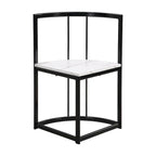 Set da Pranzo in Ferro da 7 Pezzi con Tavolo e Sei Sedie
